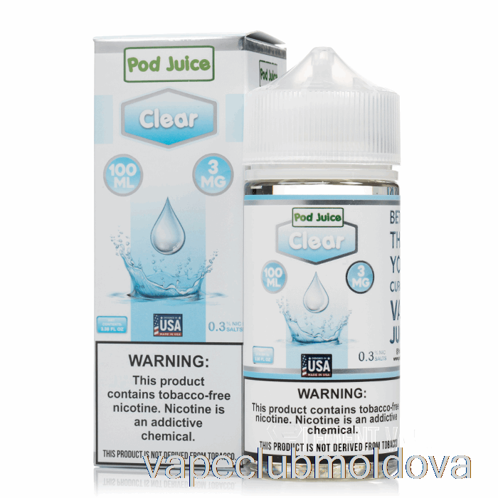 Kit Vape Pod Clear - Suc De Păstăi - 100ml 0mg